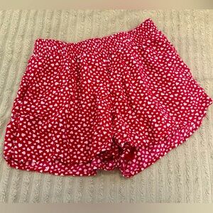 Abercrombie Kids Red Heart Shorts